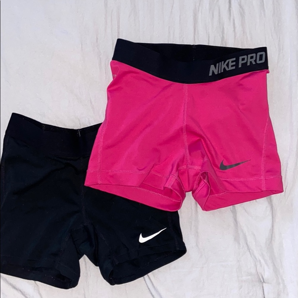 Lot of 2 Nike Pro Spandex Shorts